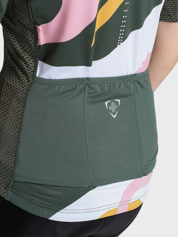 Kilpi Zeleno-ružičasta ženska sportska majica s patentnim zatvaračem Kilpi RITAEL