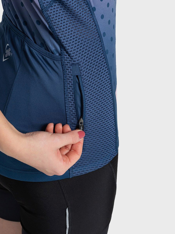 Kilpi Plavo-roza ženska sportska majica s patentnim zatvaračem Kilpi RITAEL