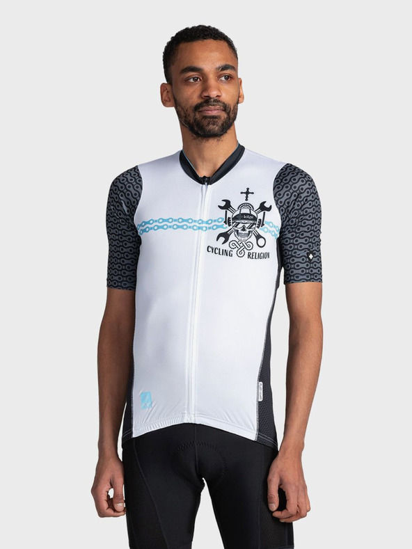 Kilpi Bijela muška sportska majica s patentnim zatvaračem Kilpi RIVAL