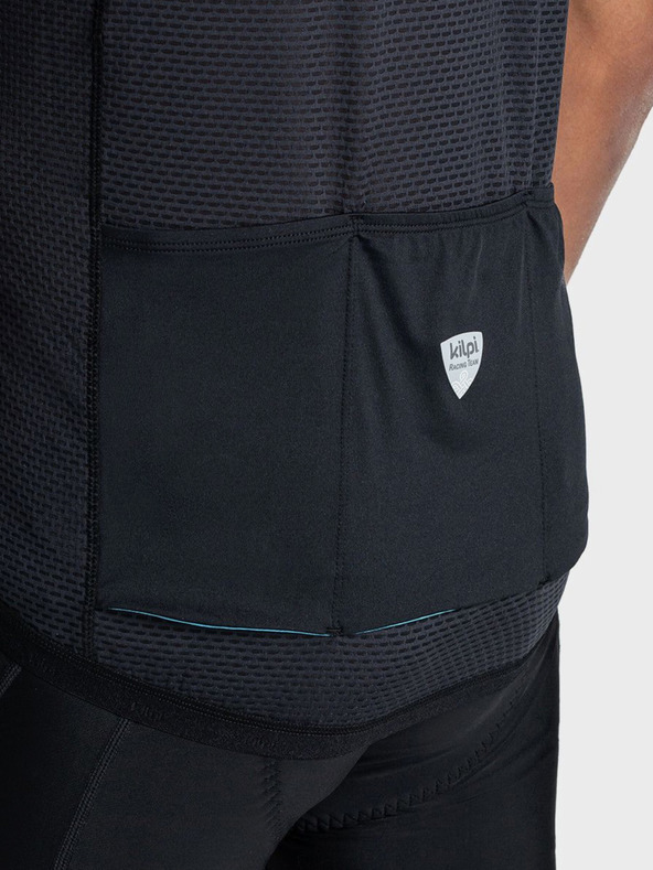 Kilpi Crna muška sportska majica s patentnim zatvaračem Kilpi PICARD