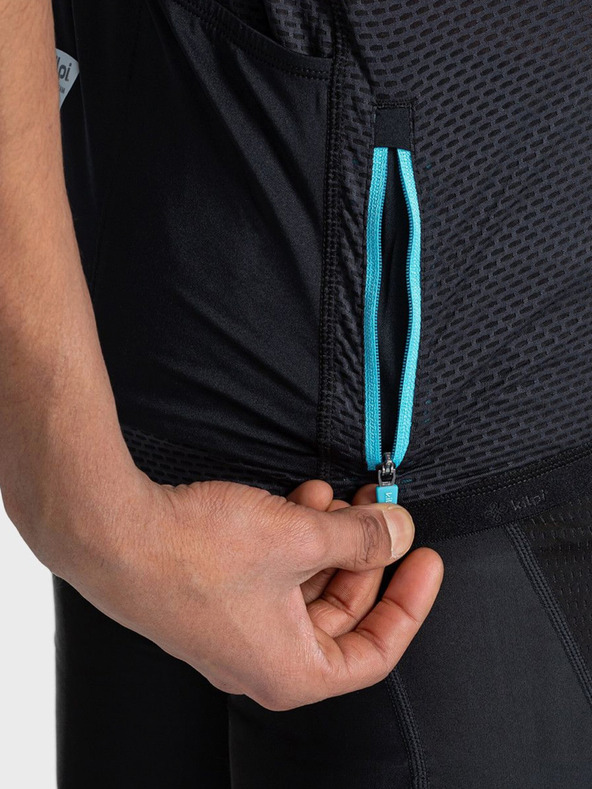 Kilpi Crna muška sportska majica s patentnim zatvaračem Kilpi PICARD