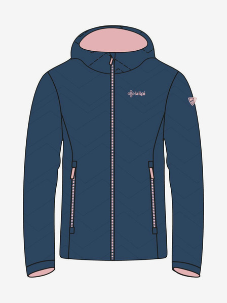 Kilpi Tamno plava djevojačka zimska prošivena jakna Kilpi REBEKI