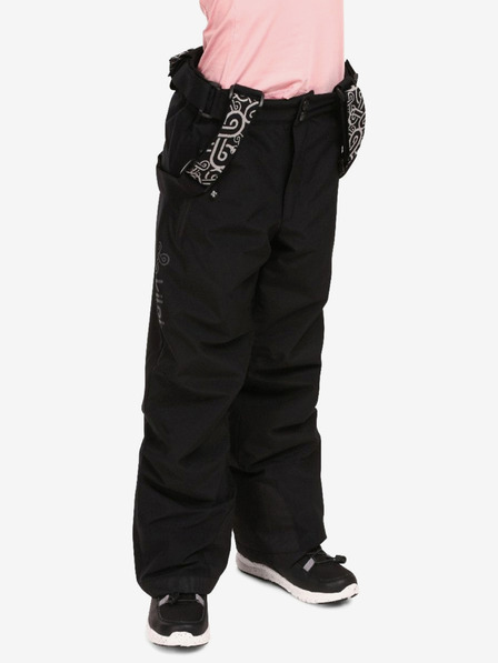 Kilpi Crne dječje skijaške hlače Kilpi GABONE