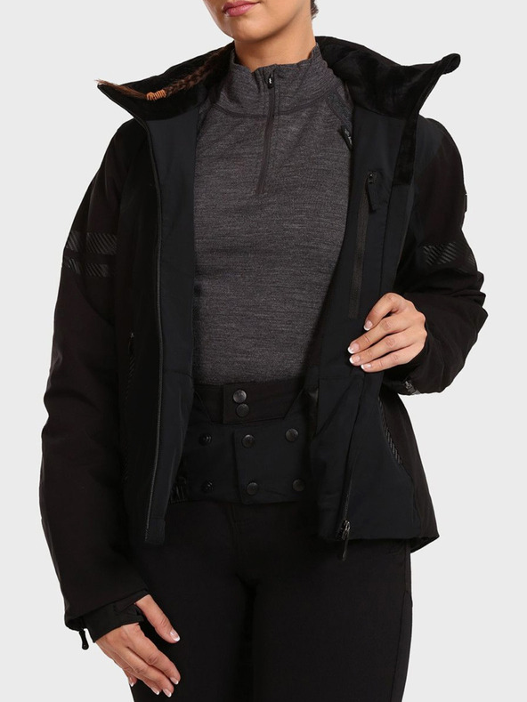 Kilpi Crna ženska skijaška jakna Kilpi LORIEN