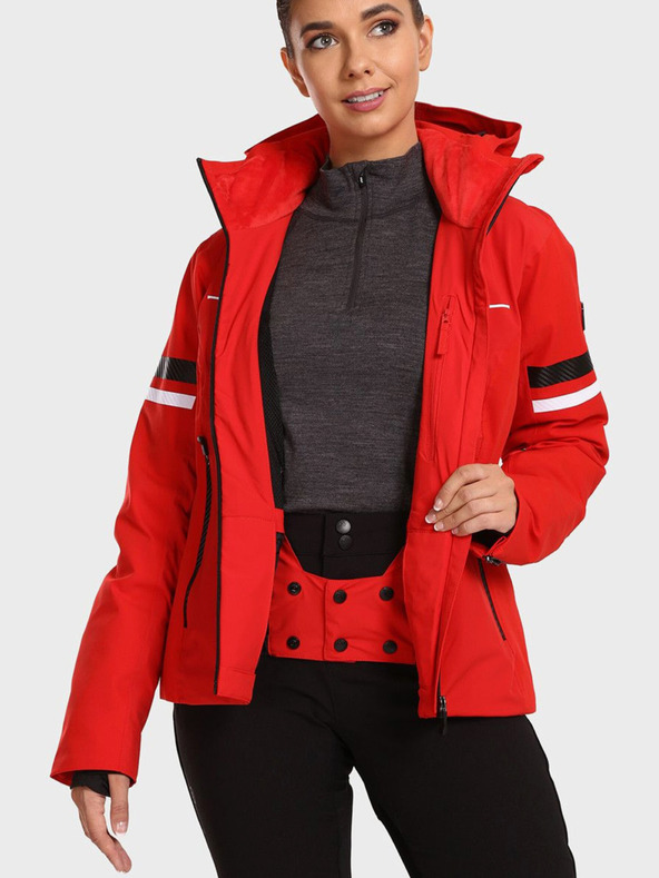 Kilpi Crvena ženska skijaška jakna Kilpi LORIEN