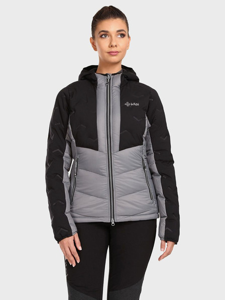 Kilpi Crno-siva ženska zimska prošivena jakna Kilpi TEVERY