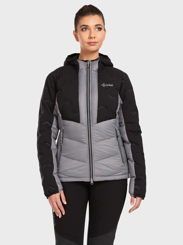 Kilpi Crno-siva ženska zimska prošivena jakna Kilpi TEVERY