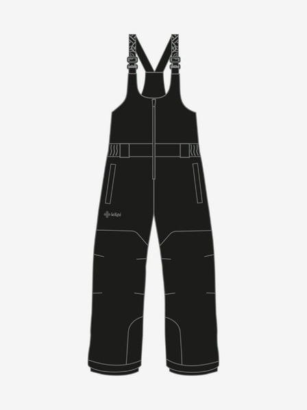 Kilpi Crne dječje skijaške hlače Kilpi DARYL