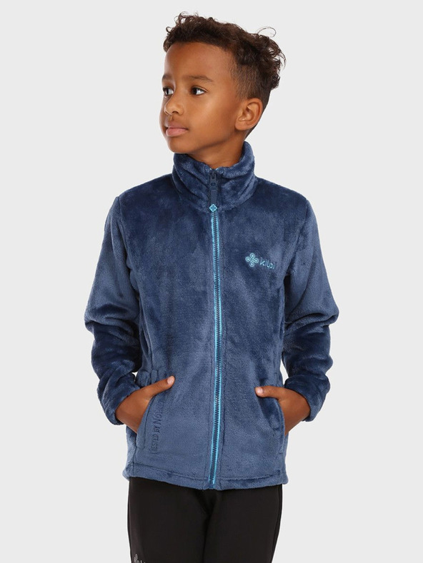 Kilpi Tamnoplava dječačka majica od flisa s patentnim zatvaračem KILPI ERIN