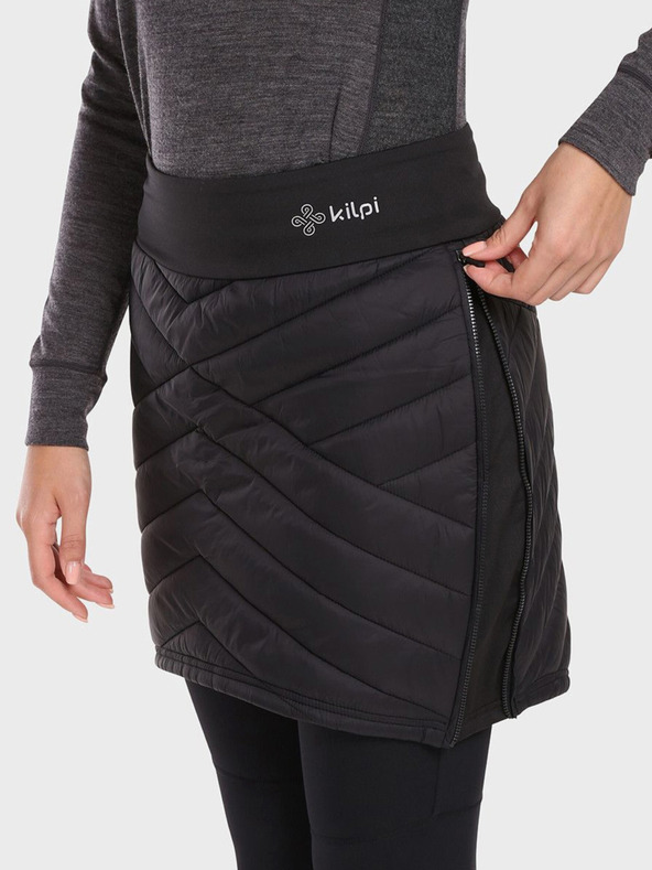 Kilpi Crna ženska prošivena zimska suknja Kilpi TANY