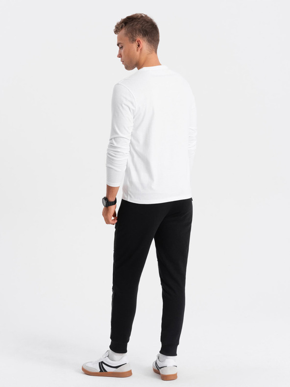 Ombre Clothing Bijela muška majica s printom Ombre Clothing