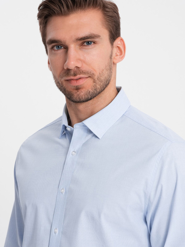 Ombre Clothing Svijetloplava muška košulja Ombre Clothing