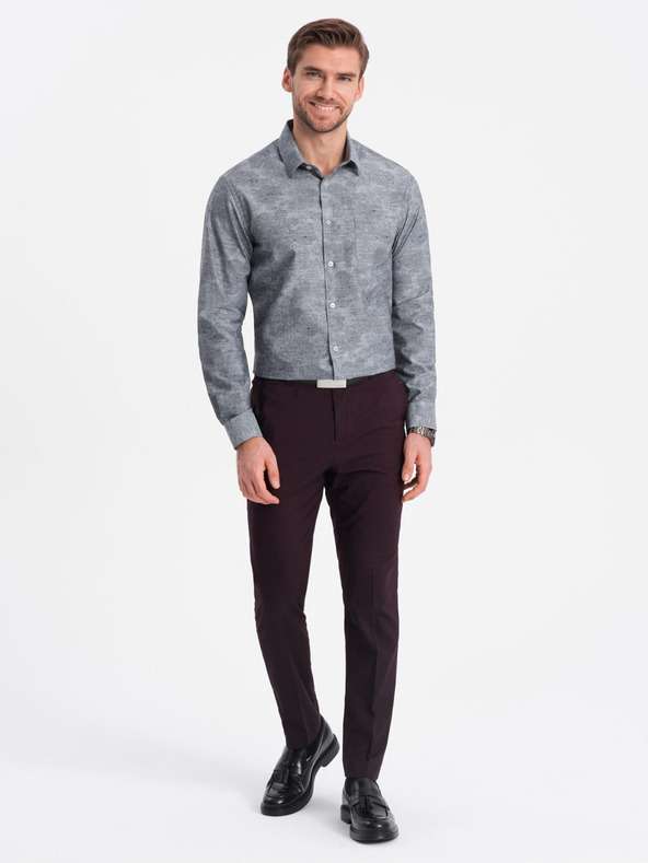 Ombre Clothing Siva muška košulja s uzorkom Ombre Clothing