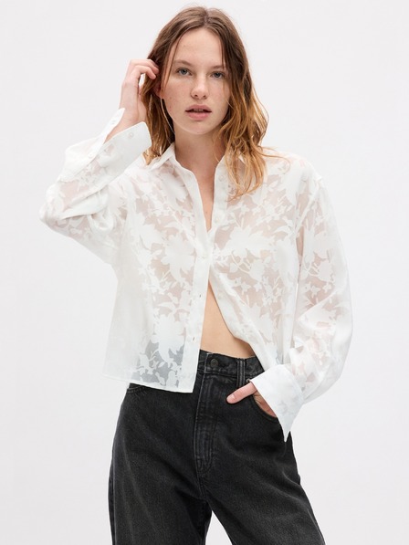 GAP Čipkasta crop košulja GAP