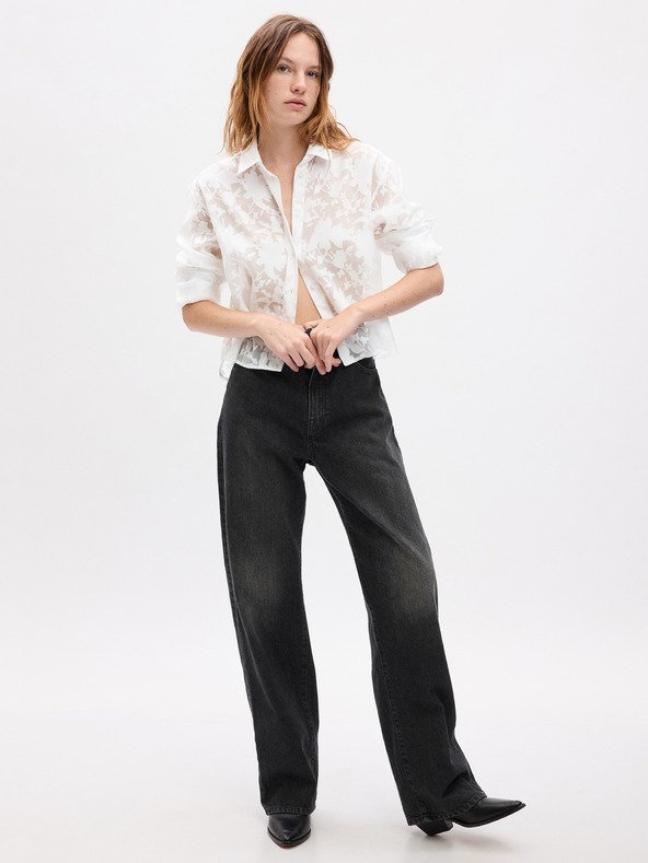 GAP Čipkasta crop košulja GAP