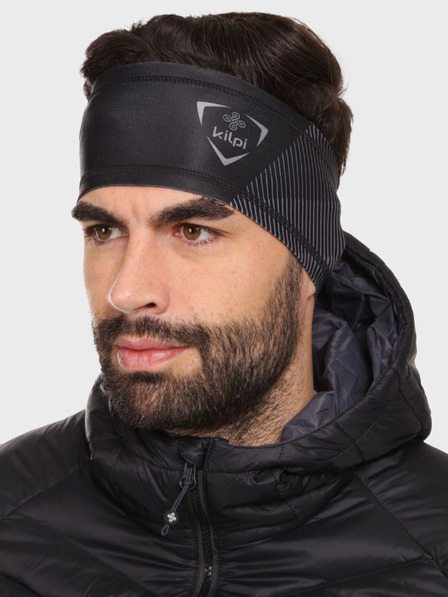 Kilpi Crna sportska traka za glavu Kilpi Brillians-U