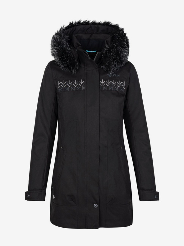 Kilpi Crni ženski zimski kaput Kilpi PERU-W