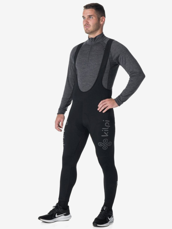 Kilpi Crne muške biciklističke tajice Kilpi VALLEY-M