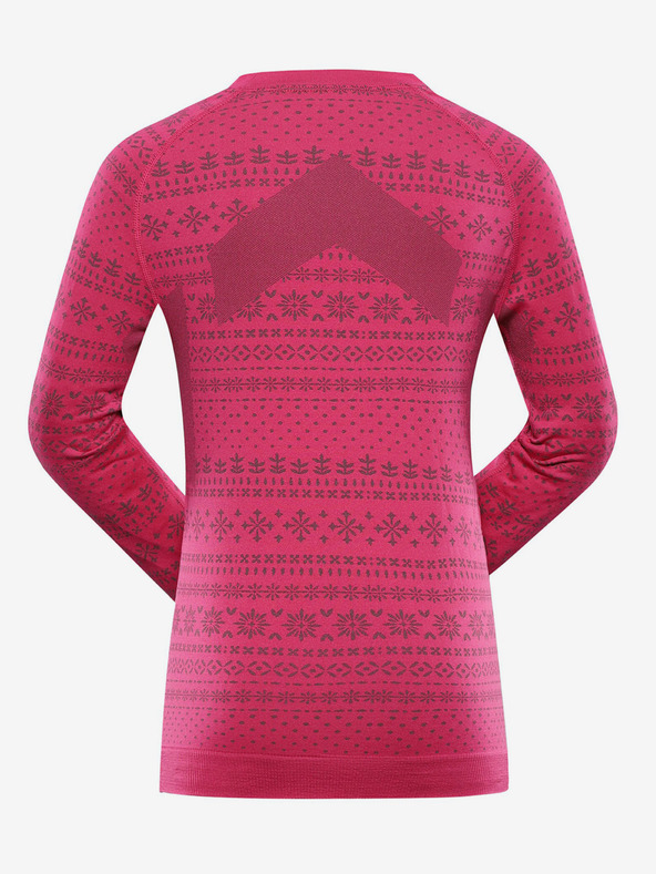 ALPINE PRO Tamno roza djevojačka funkcionalna majica ALPINE PRO Amboso