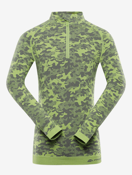 ALPINE PRO Zelena dječačka funkcionalna majica ALPINE PRO Seamo