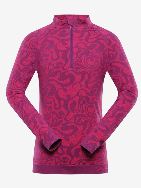 ALPINE PRO Tamno roza djevojačka funkcionalna majica ALPINE PRO Seamo