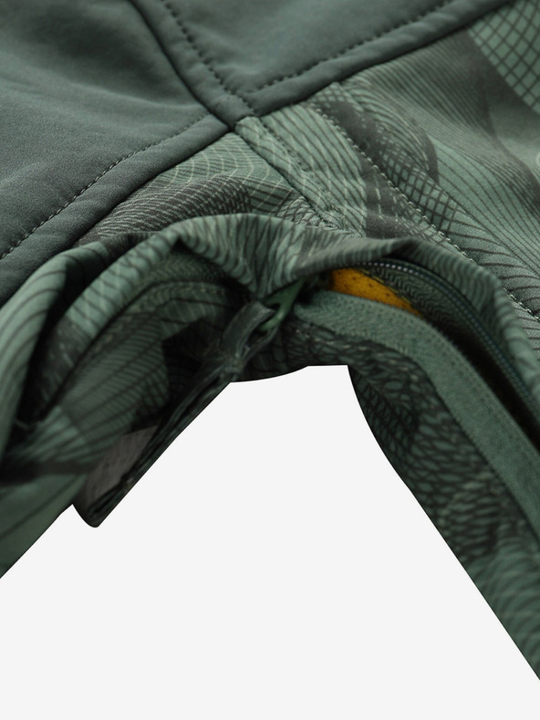 ALPINE PRO Tamno zelena dječja softshell jakna ALPINE PRO Hooro