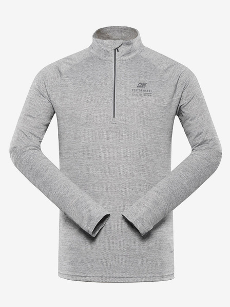 ALPINE PRO Svijetlo siva muška brindirana majica ALPINE PRO Wenp