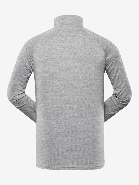 ALPINE PRO Svijetlo siva muška brindirana majica ALPINE PRO Wenp