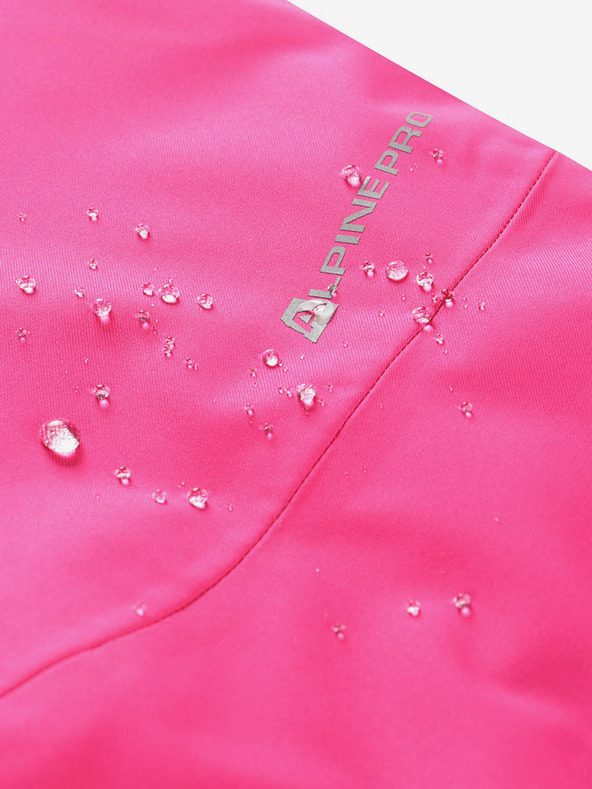 ALPINE PRO Tamno ružičaste skijaške hlače za djevojčice s ptx membranom ALPINE PRO Osago