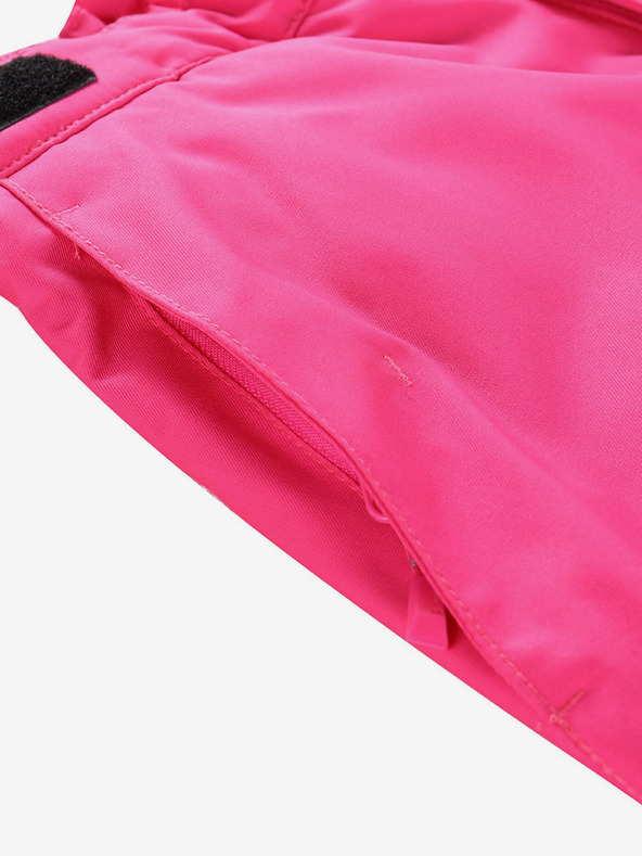 ALPINE PRO Tamno ružičaste skijaške hlače za djevojčice s ptx membranom ALPINE PRO Osago