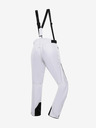 ALPINE PRO Bijele ženske skijaške hlače s membranom PTX ALPINE PRO Osaga