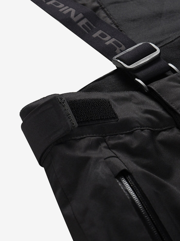 ALPINE PRO Crne muške skijaške hlače s membranom PTX ALPINE PRO Feler
