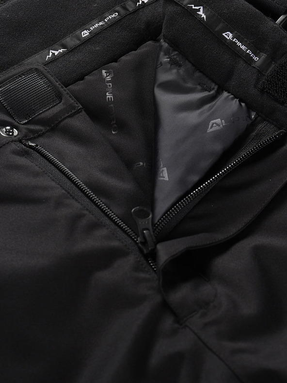ALPINE PRO Crne muške skijaške hlače s membranom PTX ALPINE PRO Feler
