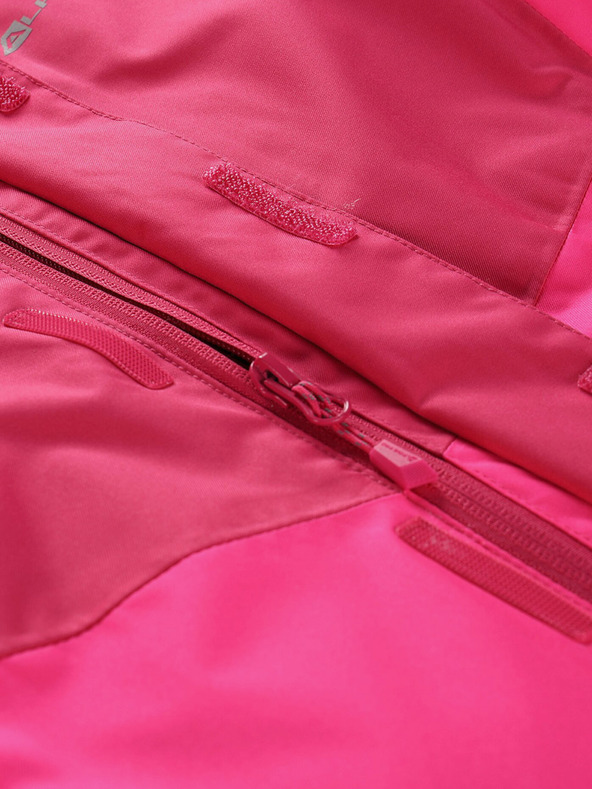 ALPINE PRO Tamno ružičasta skijaška jakna za djevojčice s membranom PTX ALPINE PRO Zaribo