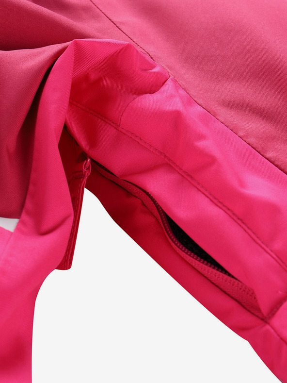 ALPINE PRO Tamno ružičasta skijaška jakna za djevojčice s membranom PTX ALPINE PRO Zaribo