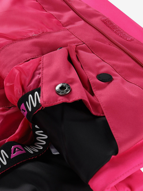 ALPINE PRO Tamno ružičasta skijaška jakna za djevojčice s membranom PTX ALPINE PRO Zaribo