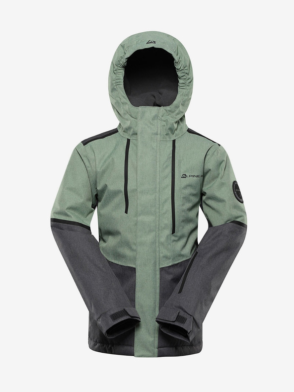 ALPINE PRO Zelena dječja skijaška jakna s membranom PTX ALPINE PRO Zaribo
