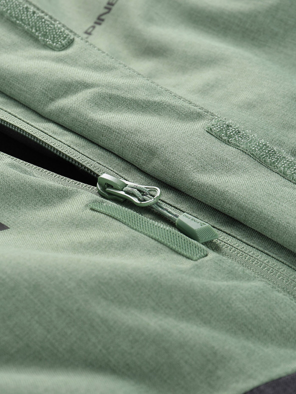 ALPINE PRO Zelena dječja skijaška jakna s membranom PTX ALPINE PRO Zaribo