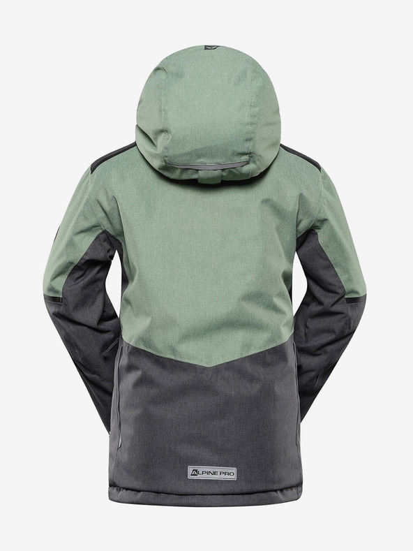 ALPINE PRO Zelena dječja skijaška jakna s membranom PTX ALPINE PRO Zaribo