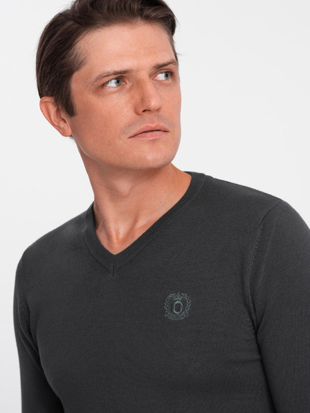 Ombre Clothing Tamno sivi muški pulover Ombre Clothing