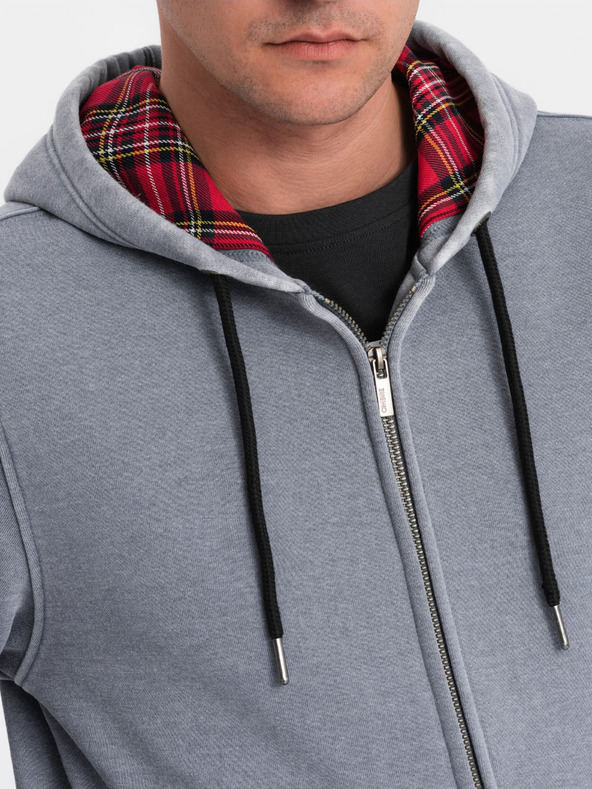 Ombre Clothing Sivi muški sweatshirt Ombre Clothing