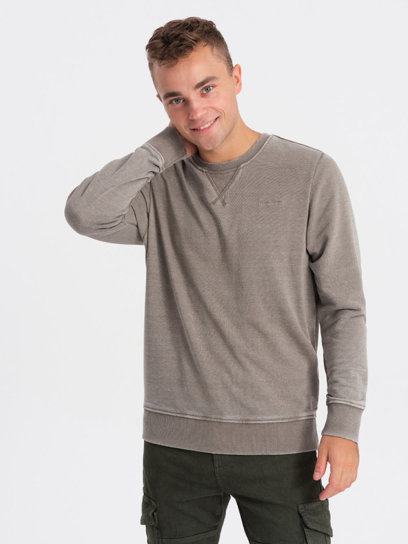Ombre Clothing Bež muški sweatshirt Ombre Clothing