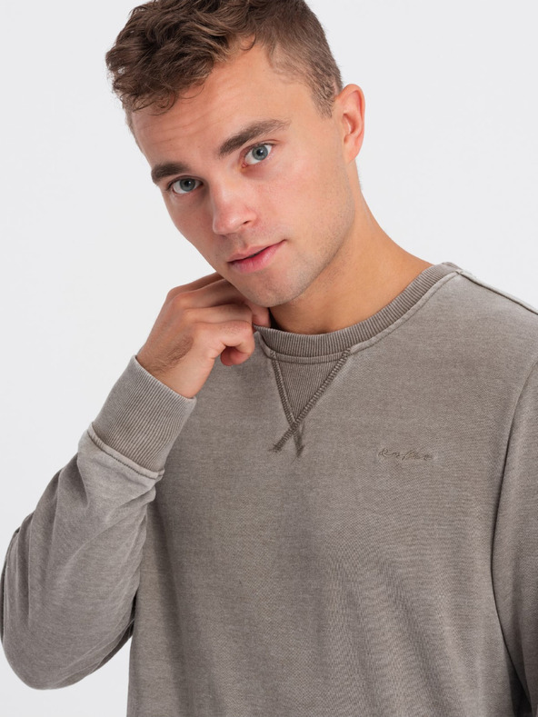 Ombre Clothing Bež muški sweatshirt Ombre Clothing