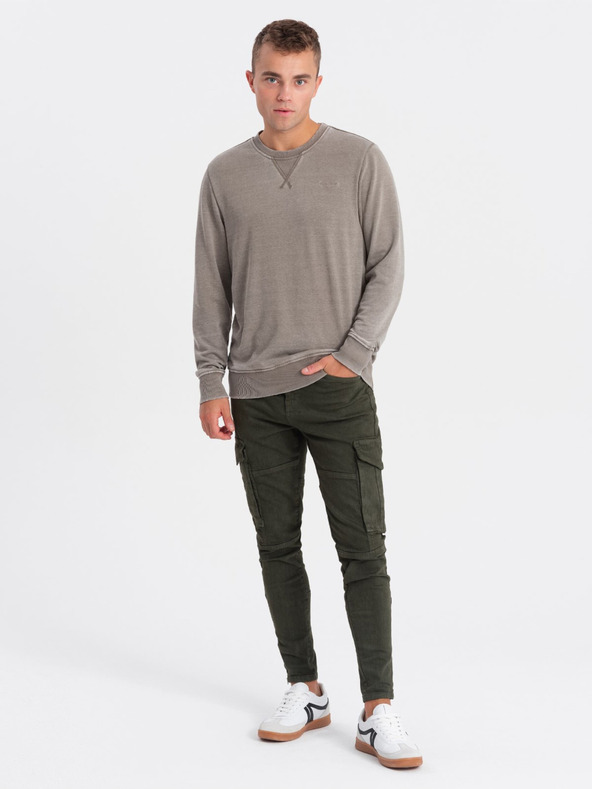 Ombre Clothing Bež muški sweatshirt Ombre Clothing