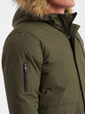 Ombre Clothing Zelena muška zimska jakna s umjetnim krznom Ombre Clothing Alaskan