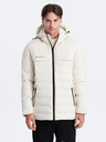 Ombre Clothing Ombre Clothing Muška krem ​​prošivena zimska jakna