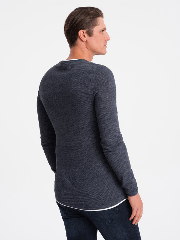 Ombre Clothing Tamnoplavi muški pulover Ombre Clothing