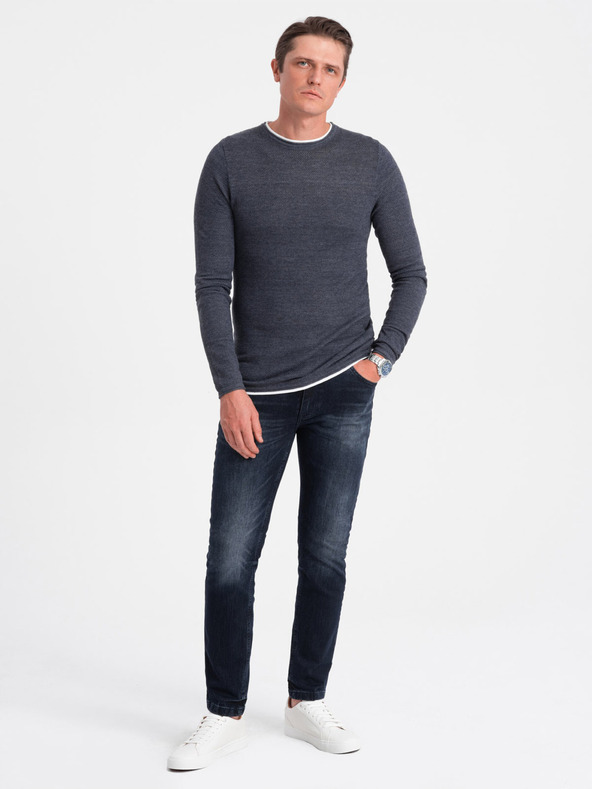 Ombre Clothing Tamnoplavi muški pulover Ombre Clothing
