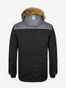 Kilpi Crna muška zimska jakna s umjetnim krznom Kilpi ALPHA