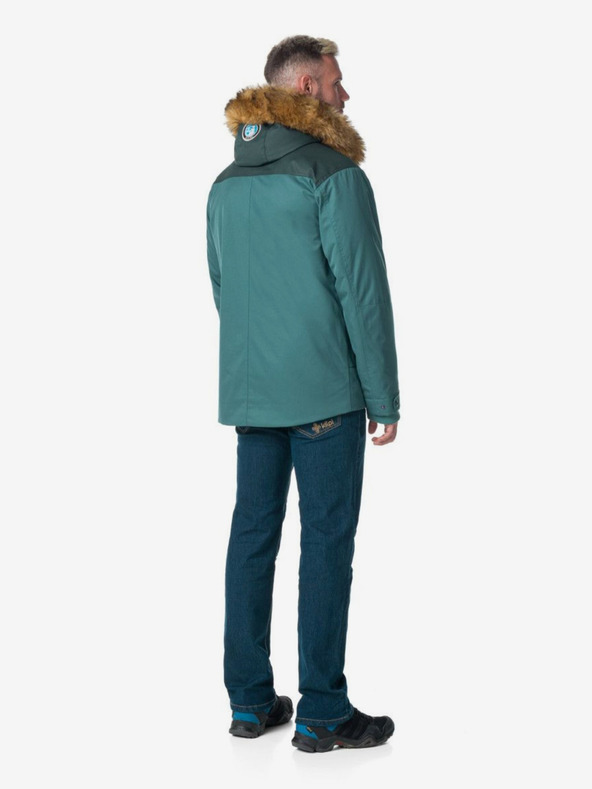 Kilpi Zimska muška jakna petrolejka sa umjetnim krznom Kilpi ALPHA